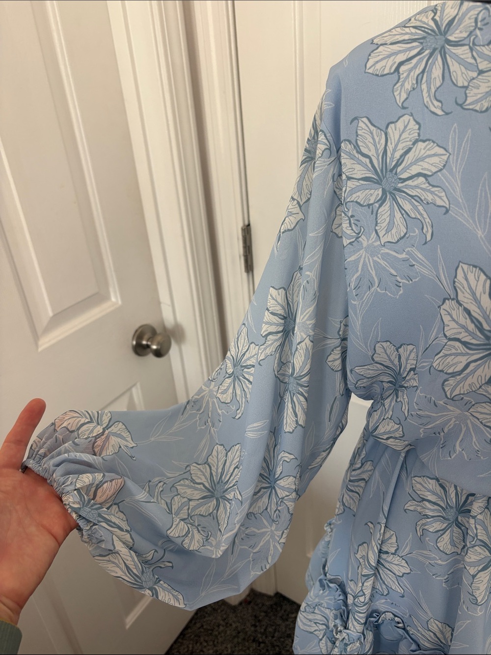 Flying Tomato Sky Boho Blue Floral Dress - Picture 4 of 13